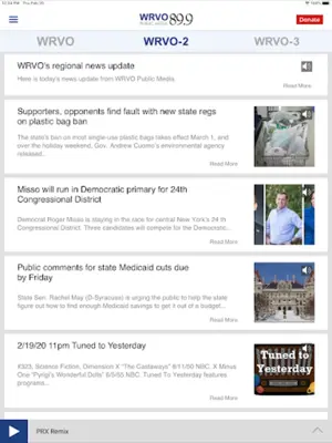 WRVO android App screenshot 0